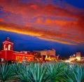 Cancun sunset at Blvd Kukulcan Mexico