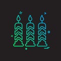 candel icon vector design Royalty Free Stock Photo