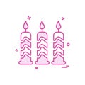 candel icon vector design Royalty Free Stock Photo