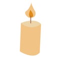 Candel vector flat icon for party holiday Royalty Free Stock Photo