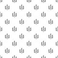 Candelabra candle pattern vector seamless Royalty Free Stock Photo