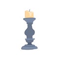 candelabrum candlestick holder cartoon vector illustration