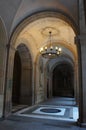 Candelabrum in a monastery arch