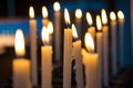 Candels in the church Royalty Free Stock Photo