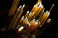 Candels in orthodox church Royalty Free Stock Photo