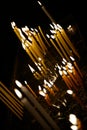 Candels in orthodox church Royalty Free Stock Photo