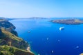 Candera sea in Santorini island, Greece Royalty Free Stock Photo