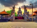 A classical Balinese Candi Bentar in Canguu, Bali, Indonesia