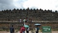 Candi Borobudur tampak dari jauh Royalty Free Stock Photo