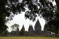 Candi Prambanan Temple Complex`s landscape viewed, Yogyakarta, Central Java, Indonesia