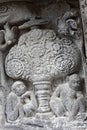 Candi Prambanan Temple Complex wall art, Yogyakarta, Central Java, Indonesia Royalty Free Stock Photo