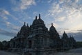 Candi Sewu, part of Prambanan Hindu temple in sunset, java, Indonesia