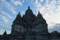 Candi Sewu, part of Prambanan Hindu temple in sunset, java, Indonesia