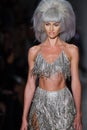 Candice Swanepoel walks the runway for Jeremy Scott during NYFW