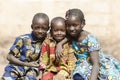 African Family Boys and Girls Smiling Laughing in Africa