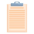 Candidate search clipboard icon cartoon vector. Talent employment