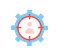 Candidate target icon Royalty Free Stock Photo