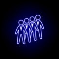 Candidates, group, workers icon. Elements of Human resources illustration in neon style icon. Signs and symbols can be used for