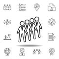 Candidates, group, workers icon. Set of hr elements. Can be used for web, logo, mobile app, UI, UX