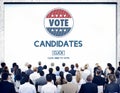 Candidates Nominee Vote Leader Campaign Concept Royalty Free Stock Photo