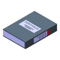 Candidates portfolio icon, isometric style Royalty Free Stock Photo