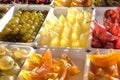 Candied fruit, pears, cherries, melon, figs