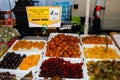 Candied fruits selection made with crystallised sugar Royalty Free Stock Photo