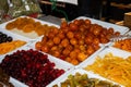 Candied fruits selection made with crystallised sugar Royalty Free Stock Photo