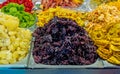 The candied hibiscus flowers