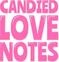 Candied Notes Vector Lettering