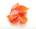 Candied segment of quince in jam Royalty Free Stock Photo