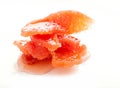 Candied segment of quince in jam Royalty Free Stock Photo