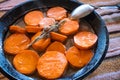 Candied Yams cooked for Thanksgiving at home