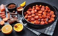 Candied yams or sweet potatoes, top view