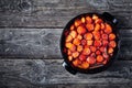 Candied yams or sweet potatoes, top view