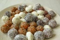 Organic candies and sweets handmade from natural dried fruits and berries