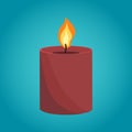 Aromatic candles flat vector illustration. EPS10