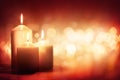 Candle and candlelight background Royalty Free Stock Photo