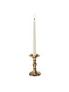 Candle on candlestick isolated on white background Royalty Free Stock Photo