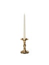 Candle on candlestick isolated on white background Royalty Free Stock Photo