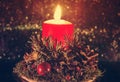 Candle Christmas ligts Royalty Free Stock Photo