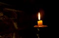 Candle in the dark Royalty Free Stock Photo