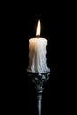 A candle in the darkness. The symbol of the eternal memory, mourning, moment of silence, day of remembrance, of loss