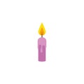 Candle decorative detailed style icon