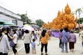 Candle Festival UBON RATCHATHANI, THAILAND - August 2: The Candles are carved out of wax, Thai art form of wax(Ubon Candle Festiv