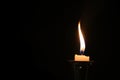 candle fire Rip isolated background