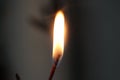 candle flame, black background Royalty Free Stock Photo
