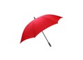 Red umbrella rain protection, rainy day, rain fall, sun protection. Royalty Free Stock Photo