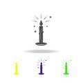 candle for fortune-telling multicolored icon. Element of popular magic icon. Signs and symbols icon can be used for web, logo, Royalty Free Stock Photo