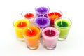 Candle in glass. Royalty Free Stock Photo